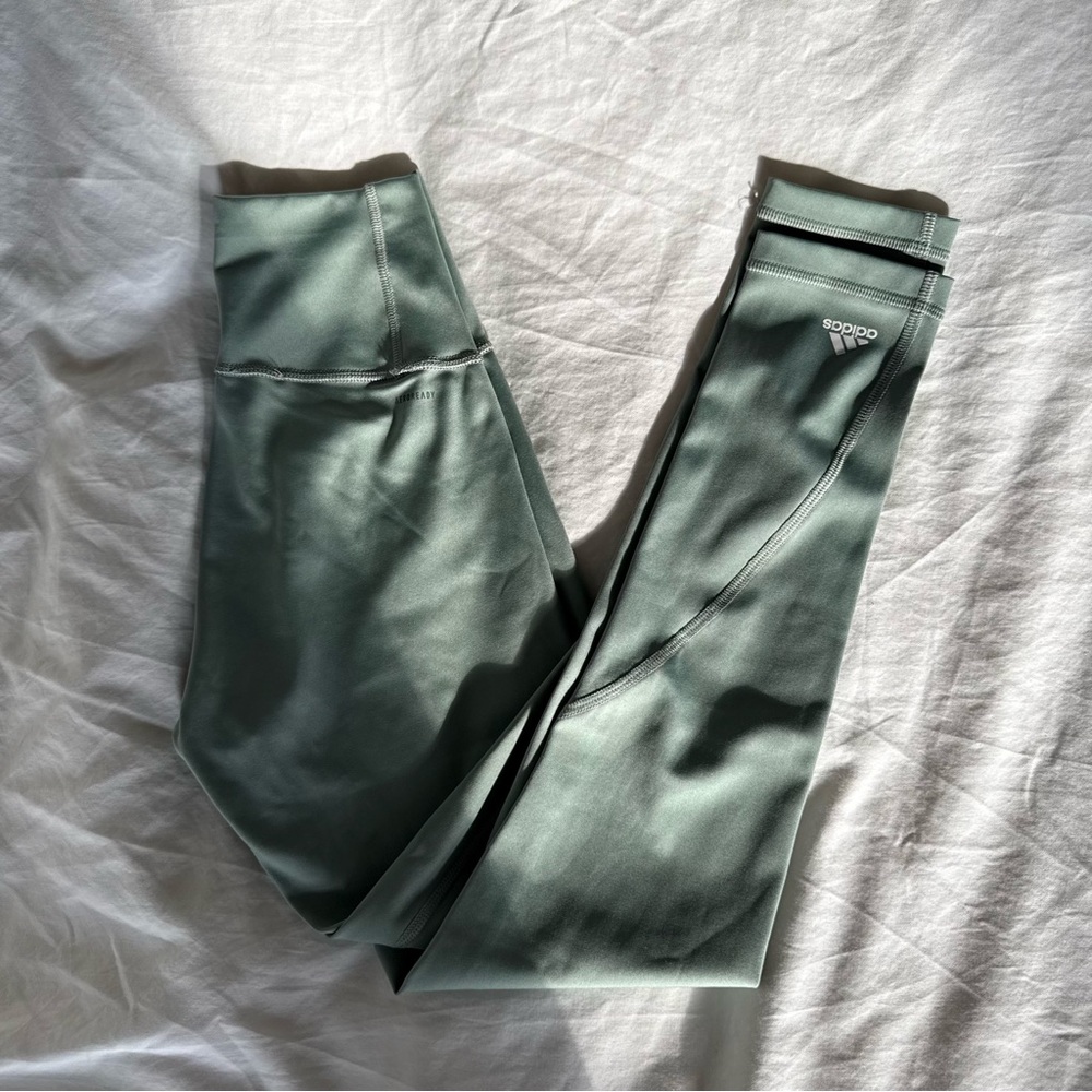 Adidas mint green leggings